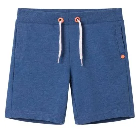 Pantalones cortos infantiles con cordón azul oscuro mélange 92 de , Pantalones de niños - Ref: Foro24-12364, Precio: 9,44 €, ...