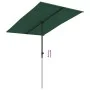 Sombrilla de jardín con palo de aluminio verde 2x1,5 m de vidaXL, Sombrillas - Ref: Foro24-47336, Precio: 44,94 €, Descuento: %