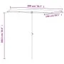 Sombrilla de jardín con palo de aluminio verde 2x1,5 m de vidaXL, Sombrillas - Ref: Foro24-47336, Precio: 44,94 €, Descuento: %