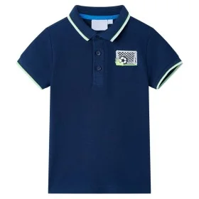 Polo de niños azul oscuro 140 de , Camisetas para niños - Ref: Foro24-12443, Precio: 9,32 €, Descuento: %