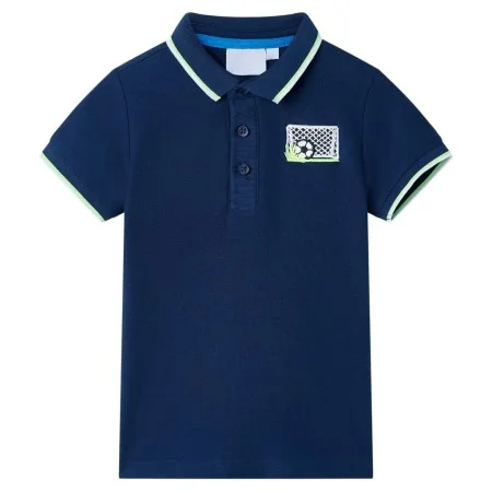 Polo de niños azul oscuro 140 de , Camisetas para niños - Ref: Foro24-12443, Precio: 9,32 €, Descuento: %