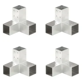 Y-Pfostenverbinder, 4 Stück, verzinktes Metall, 71 x 71 mm von vidaXL, Zaunpfosten - Ref: Foro24-145458, Preis: 83,59 €, Raba...