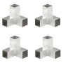Conectores de postes en Y 4 uds metal galvanizado 71x71 mm de vidaXL, Postes de cerca - Ref: Foro24-145458, Precio: 65,35 €, ...