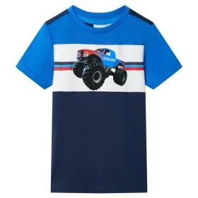 Camiseta de niños azul y azul marino 140 de , Camisetas para niños - Ref: Foro24-12533, Precio: 8,24 €, Descuento: %
