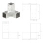 Conectores de postes en Y 4 uds metal galvanizado 71x71 mm de vidaXL, Postes de cerca - Ref: Foro24-145458, Precio: 65,35 €, ...