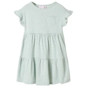 Vestido infantil de mangas con volantes verde menta 140 de , Vestidos de niños - Ref: Foro24-11513, Precio: 10,19 €, Descuent...