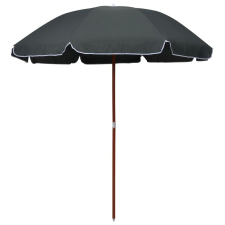 Sombrilla con palo de acero gris antracita 240 cm de vidaXL, Sombrillas - Ref: Foro24-47805, Precio: 42,18 €, Descuento: %