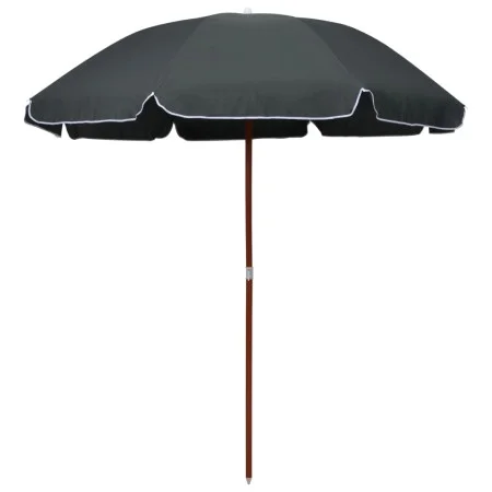 Sombrilla con palo de acero gris antracita 240 cm de vidaXL, Sombrillas - Ref: Foro24-47805, Precio: 41,26 €, Descuento: %