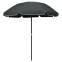 Sombrilla con palo de acero gris antracita 240 cm de vidaXL, Sombrillas - Ref: Foro24-47805, Precio: 42,18 €, Descuento: %