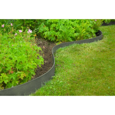 Nature Borde de jardín texturizado gris 0,12x24 m 5 mm de , Ribetes y bordes para jardín - Ref: Foro24-447501, Precio: 102,15...