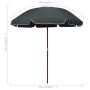 Sombrilla con palo de acero gris antracita 240 cm de vidaXL, Sombrillas - Ref: Foro24-47805, Precio: 42,18 €, Descuento: %