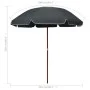 Sombrilla con palo de acero gris antracita 240 cm de vidaXL, Sombrillas - Ref: Foro24-47805, Precio: 41,26 €, Descuento: %