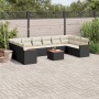 Set de sofás de jardín 11 pzas y cojines ratán sintético negro de , Conjuntos de jardín - Ref: Foro24-3258731, Precio: 625,32...