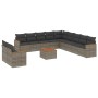 Set de sofás de jardín 12 pzas con cojines ratán sintético gris de , Conjuntos de jardín - Ref: Foro24-3258539, Precio: 778,2...