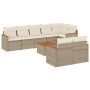 Set de sofás de jardín 9 pzas con cojines ratán sintético beige de , Conjuntos de jardín - Ref: Foro24-3258558, Precio: 598,5...