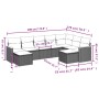 Set de muebles de jardín 9 pzas y cojines ratán sintético gris de , Conjuntos de jardín - Ref: Foro24-3258945, Precio: 526,07...