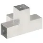 X-shaped post connectors 4 units galvanized metal 81x81 mm by vidaXL, fence posts - Ref: Foro24-145468, Price: 77,39 €, Disco...