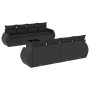 Set de sofás de jardín 8 piezas y cojines ratán sintético negro de , Conjuntos de jardín - Ref: Foro24-3221144, Precio: 600,0...