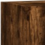 Muebles TV pared con LED 5 pzas madera ingeniería roble ahumado en Muebles TV | Comprar online en Foru.es