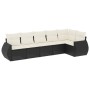 Set de sofás de jardín 6 piezas y cojines ratán sintético negro de , Conjuntos de jardín - Ref: Foro24-3221385, Precio: 364,1...