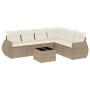 Set sofás de jardín 7 piezas y cojines ratán sintético beige de , Conjuntos de jardín - Ref: Foro24-3221417, Precio: 485,29 €...
