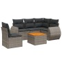 Set de muebles de jardín 6 pzas y cojines ratán sintético gris de , Conjuntos de jardín - Ref: Foro24-3225010, Precio: 377,82...