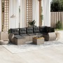 Set de sofás de jardín 8 pzas y cojines ratán sintético gris de , Conjuntos de jardín - Ref: Foro24-3225115, Precio: 475,36 €...