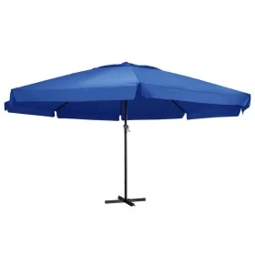 Sombrilla de jardín con palo de aluminio azul celeste 500 cm de vidaXL, Sombrillas - Ref: Foro24-47369, Precio: 293,73 €, Des...