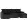 Set de muebles de jardín 5 pzas y cojines ratán sintético negro de , Conjuntos de jardín - Ref: Foro24-3218875, Precio: 295,6...