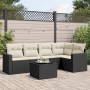 Set de sofás de jardín 6 piezas y cojines ratán sintético negro de , Conjuntos de jardín - Ref: Foro24-3218926, Precio: 360,6...