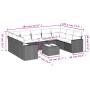 Set de sofás de jardín 10 pzas cojines ratán sintético negro de , Conjuntos de jardín - Ref: Foro24-3219396, Precio: 549,28 €...