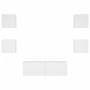 Muebles de TV de pared con luces LED 5 piezas blanco en Muebles TV | Comprar online en Foru.es
