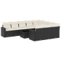 Set de sofás de jardín 11 pzas y cojines ratán sintético negro de , Conjuntos de jardín - Ref: Foro24-3219486, Precio: 600,08...
