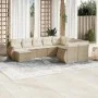Juego de sofás jardín con cojines beige 10 pzas ratán sintético by , Modular outdoor sofas - Ref: Foro24-3221857, Price: 718,...