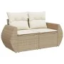 Juego de sofás jardín con cojines beige 10 pzas ratán sintético by , Modular outdoor sofas - Ref: Foro24-3221857, Price: 718,...