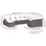Juego de sofás jardín con cojines beige 10 pzas ratán sintético by , Modular outdoor sofas - Ref: Foro24-3221857, Price: 718,...