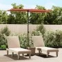 Sombrilla de jardín con palo de aluminio terracota 180x110 cm de vidaXL, Sombrillas - Ref: Foro24-47333, Precio: 41,61 €, Des...