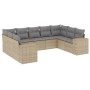 Set de sofás de jardín 9 pzas con cojines ratán sintético beige de , Conjuntos de jardín - Ref: Foro24-3222998, Precio: 551,0...