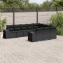 Set de sofás de jardín 10 pzas cojines ratán sintético negro de , Conjuntos de jardín - Ref: Foro24-3223084, Precio: 679,00 €...