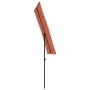 Sombrilla de jardín con palo de aluminio terracota 180x110 cm de vidaXL, Sombrillas - Ref: Foro24-47333, Precio: 41,61 €, Des...
