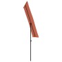 Sombrilla de jardín con palo de aluminio terracota 180x110 cm de vidaXL, Sombrillas - Ref: Foro24-47333, Precio: 52,25 €, Des...