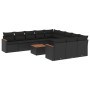 Set de sofás de jardín 12 piezas cojines ratán sintético negro de , Conjuntos de jardín - Ref: Foro24-3258835, Precio: 746,45...