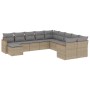 Set de sofás de jardín 11pzas con cojines ratán sintético beige de , Conjuntos de jardín - Ref: Foro24-3258972, Precio: 671,1...