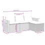 Set de sofás de jardín 4 pzas y cojines ratán sintético gris de , Conjuntos de jardín - Ref: Foro24-3259148, Precio: 272,93 €...