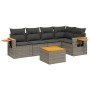 Set de muebles de jardín 6 pzas y cojines ratán sintético gris de , Conjuntos de jardín - Ref: Foro24-3259197, Precio: 385,91...