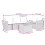 Set de muebles de jardín 6 pzas y cojines ratán sintético gris de , Conjuntos de jardín - Ref: Foro24-3259197, Precio: 385,91...