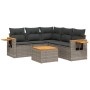 Set de muebles de jardín 6 pzas y cojines ratán sintético gris de , Conjuntos de jardín - Ref: Foro24-3259211, Precio: 385,91...