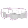 Set de muebles de jardín 6 pzas y cojines ratán sintético gris de , Conjuntos de jardín - Ref: Foro24-3259211, Precio: 385,91...