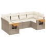 Juego de sofás jardín con cojines 6 pzas ratán sintético beige de , Conjuntos de jardín - Ref: Foro24-3259503, Precio: 485,16...
