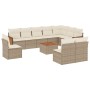 Set de sofás de jardín 11pzas con cojines ratán sintético beige de , Conjuntos de jardín - Ref: Foro24-3260161, Precio: 727,9...